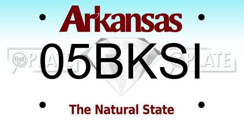 05BKSI Arkansas License Plate