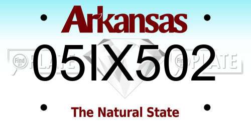 05IX502 Arkansas License Plate