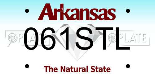 061STL Arkansas License Plate