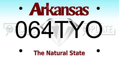 064TYO Arkansas License Plate