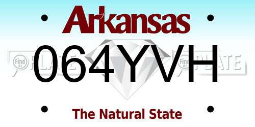 064YVH Arkansas License Plate