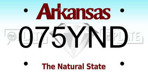 075YND Arkansas License Plate