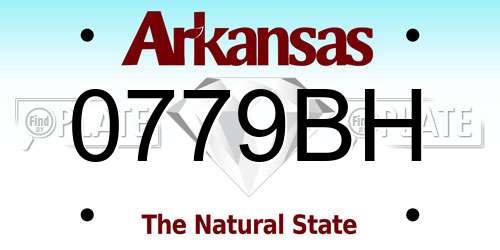 0779BH Arkansas License Plate