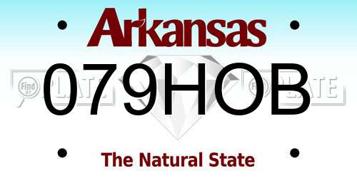 079HOB Arkansas License Plate