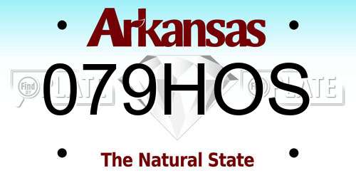 079HOS Arkansas License Plate