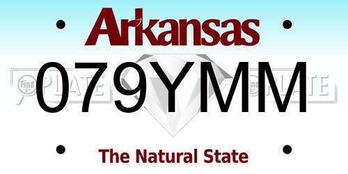 079YMM Arkansas License Plate
