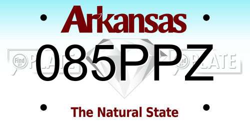 085PPZ Arkansas License Plate