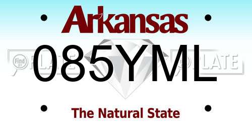 085YML Arkansas License Plate