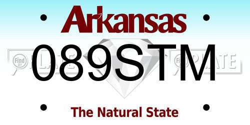 089STM Arkansas License Plate