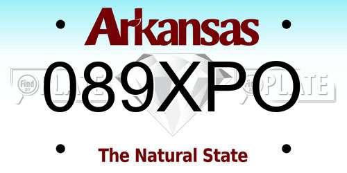 089XPO Arkansas License Plate