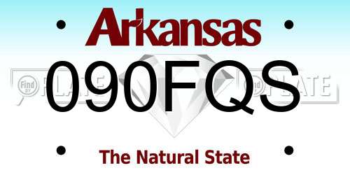 090FQS Arkansas License Plate