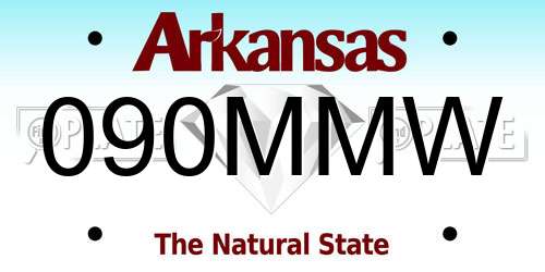 090MMW Arkansas License Plate
