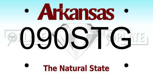 090STG Arkansas License Plate