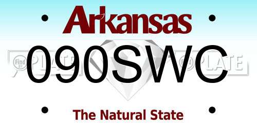 090SWC Arkansas License Plate