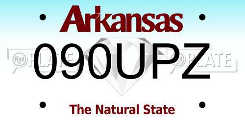 090UPZ Arkansas License Plate