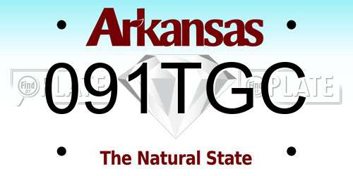 091TGC Arkansas License Plate