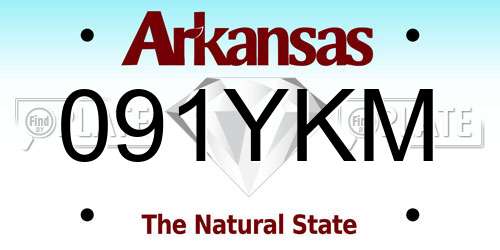 091YKM Arkansas License Plate
