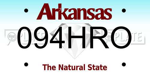 094HRO Arkansas License Plate