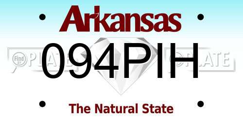 094PIH Arkansas License Plate