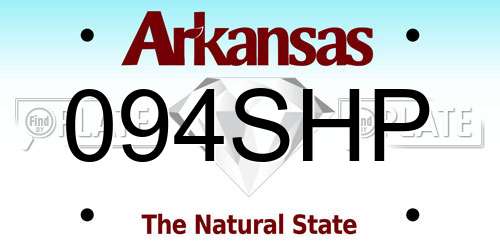 094SHP Arkansas License Plate