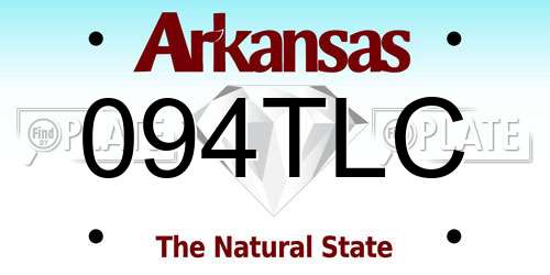 094TLC Arkansas License Plate