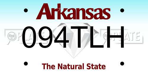094TLH Arkansas License Plate