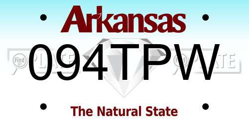 094TPW Arkansas License Plate