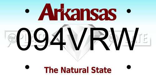 094VRW Arkansas License Plate
