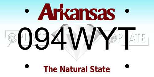 094WYT Arkansas License Plate