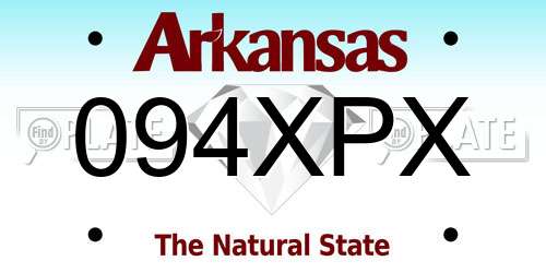 094XPX Arkansas License Plate