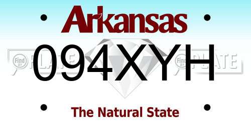 094XYH Arkansas License Plate