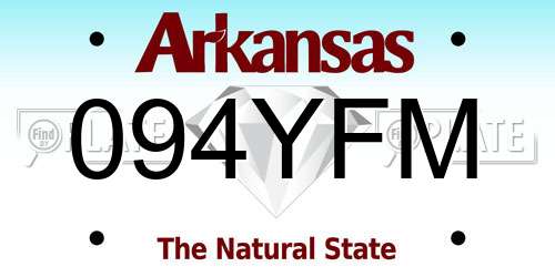 094YFM Arkansas License Plate