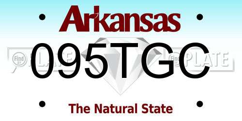 095TGC Arkansas License Plate
