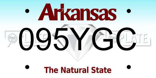 095YGC Arkansas License Plate