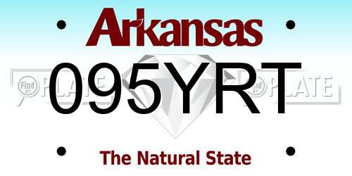 095YRT Arkansas License Plate
