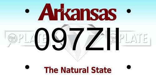 097ZII Arkansas License Plate