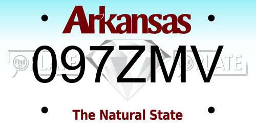097ZMV Arkansas License Plate