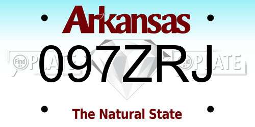 097ZRJ Arkansas License Plate