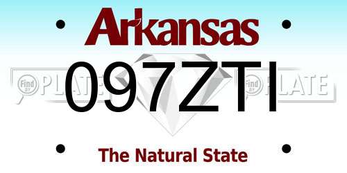 097ZTI Arkansas License Plate
