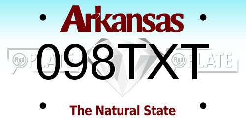 098TXT Arkansas License Plate