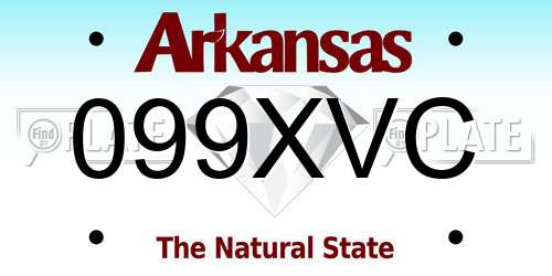 099XVC Arkansas License Plate