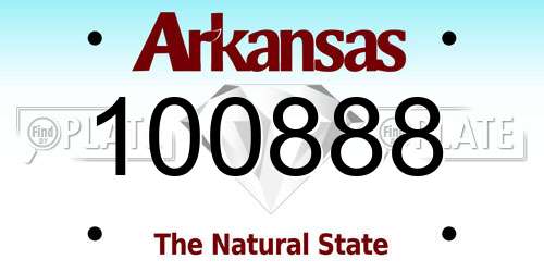100888 Arkansas License Plate