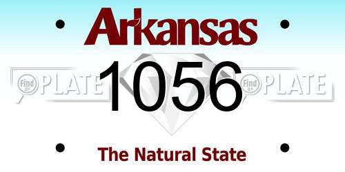 1056 Arkansas License Plate