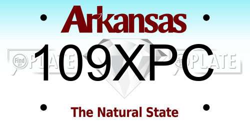 109XPC Arkansas License Plate