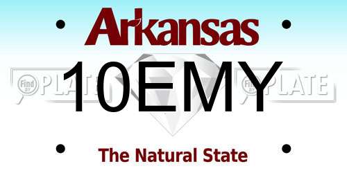 10EMY Arkansas License Plate