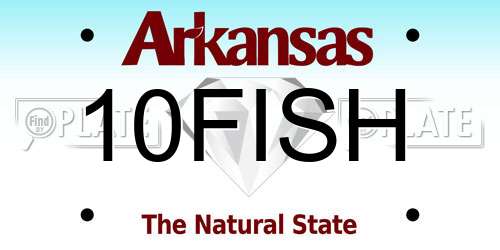 10FISH Arkansas License Plate