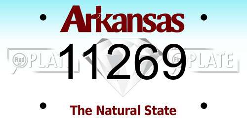 11269 Arkansas License Plate