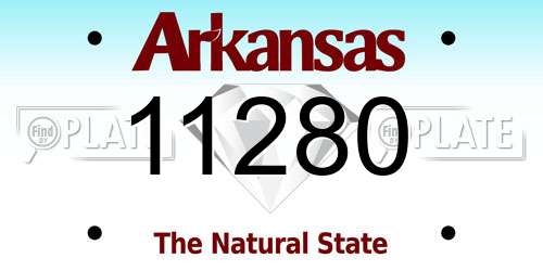 11280 Arkansas License Plate