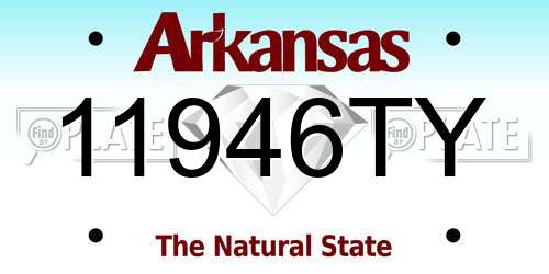 11946TY Arkansas License Plate