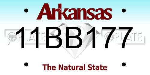 11BB177 Arkansas License Plate